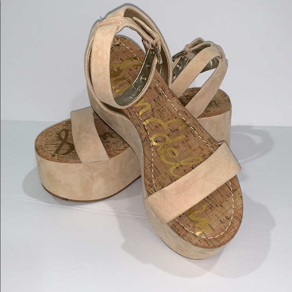 Sam Edelman Henley Flatform Sandals Blush/Nude 6